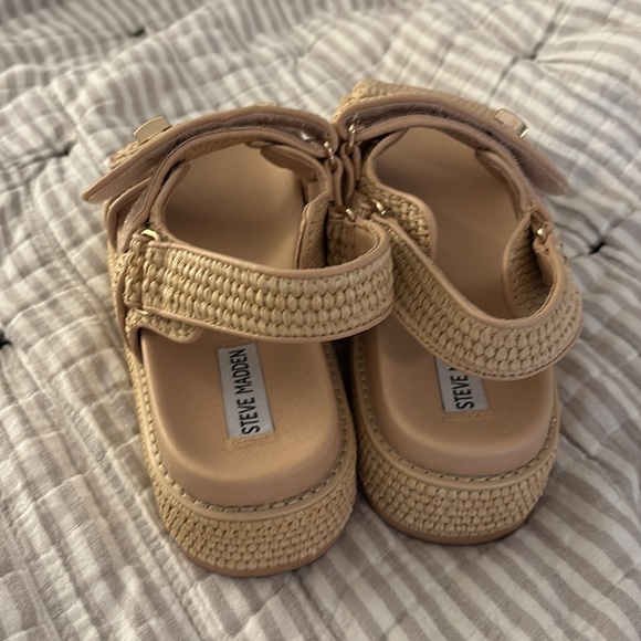 Steve Madden bigmona raffia platform sandal - Picture 4 of 5